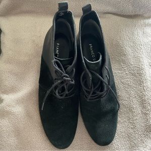 Franco Sarto ANNABELLE Lace-Up Wedge Ankle Boot Sz 10